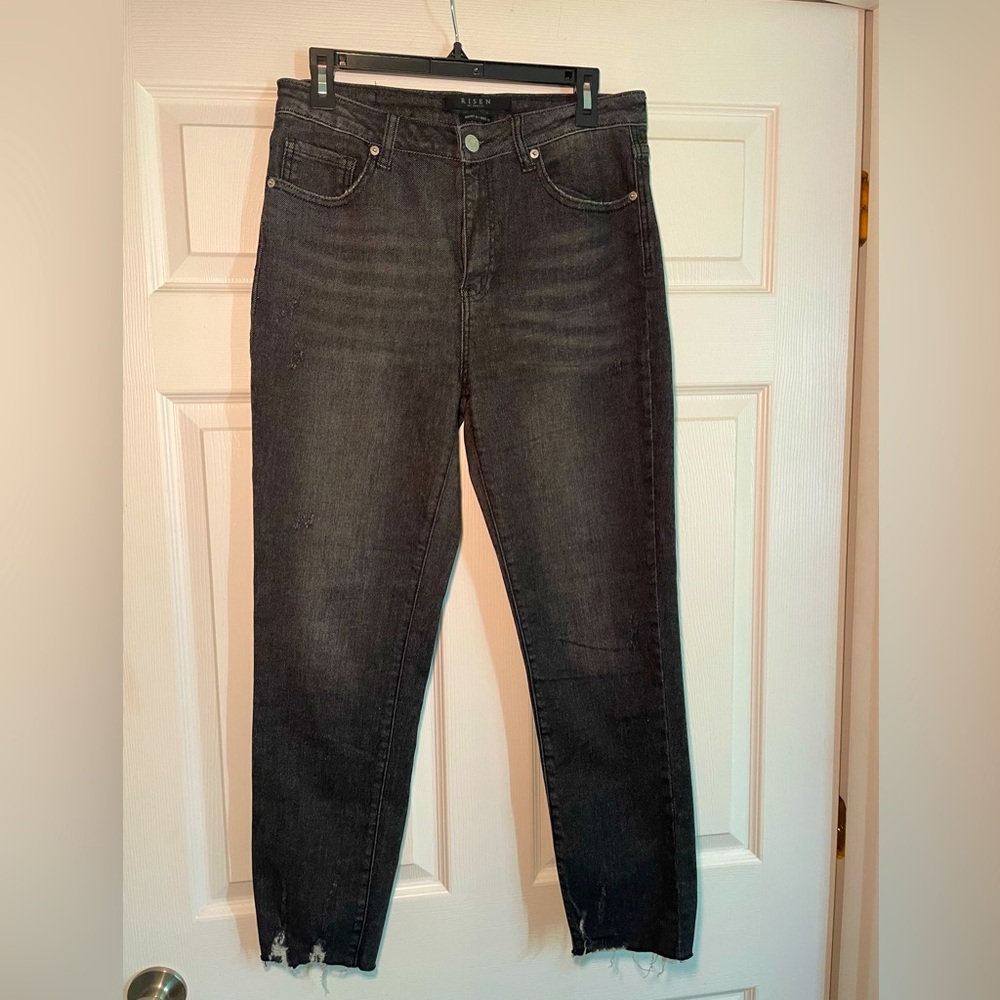 Risen black skinny jeans